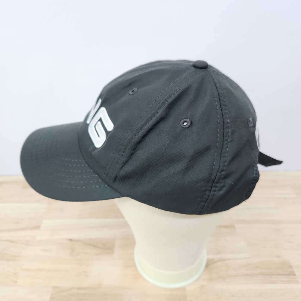 Ping Performance Golf Hat Cap Gray White Strapback Adjustable Lightweight - Picture 6 of 10